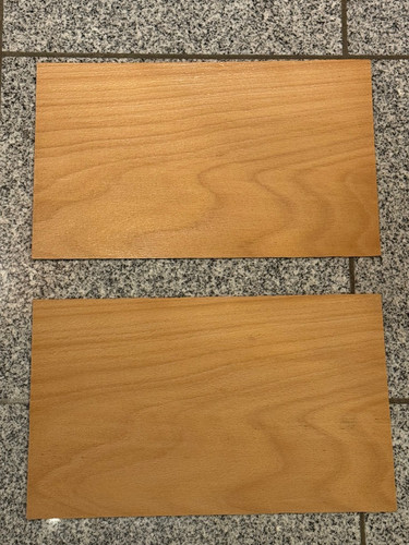 Buche furnier holz - 2x,